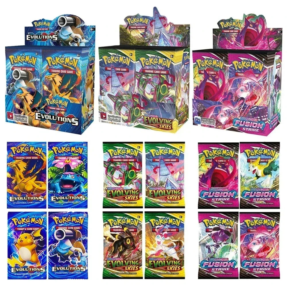 40/360Pcs Box Pokemon Card Scarlet & Violet Prismatic Evolutions English Booster Battle Carte Trading Collection Cards game card