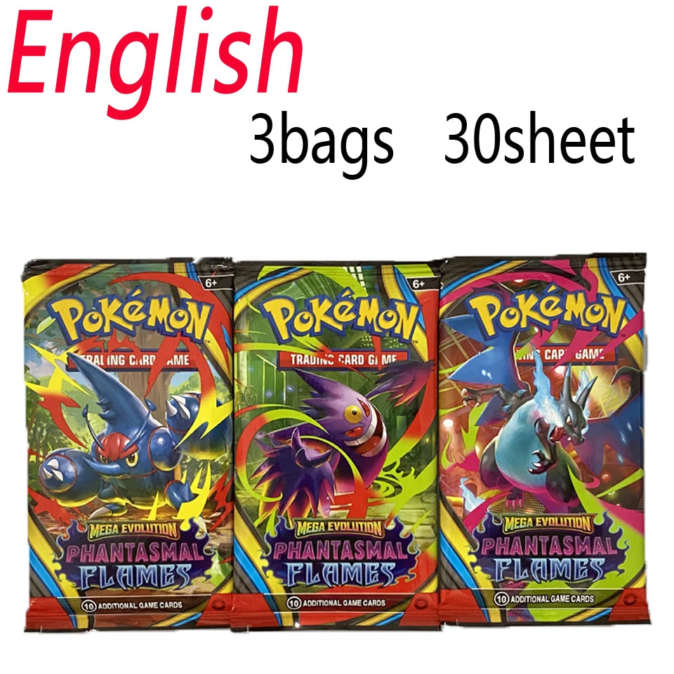 ***SALE 30-360Pcs/Set English TCG: Ecarlet & Violet Etsncelles Astral Radiance Obsidian Flames Booster  Card Pokemones Card Game