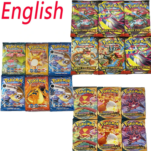 ***SALE 30-360Pcs/Set English TCG: Ecarlet & Violet Etsncelles Astral Radiance Obsidian Flames Booster  Card Pokemones Card Game