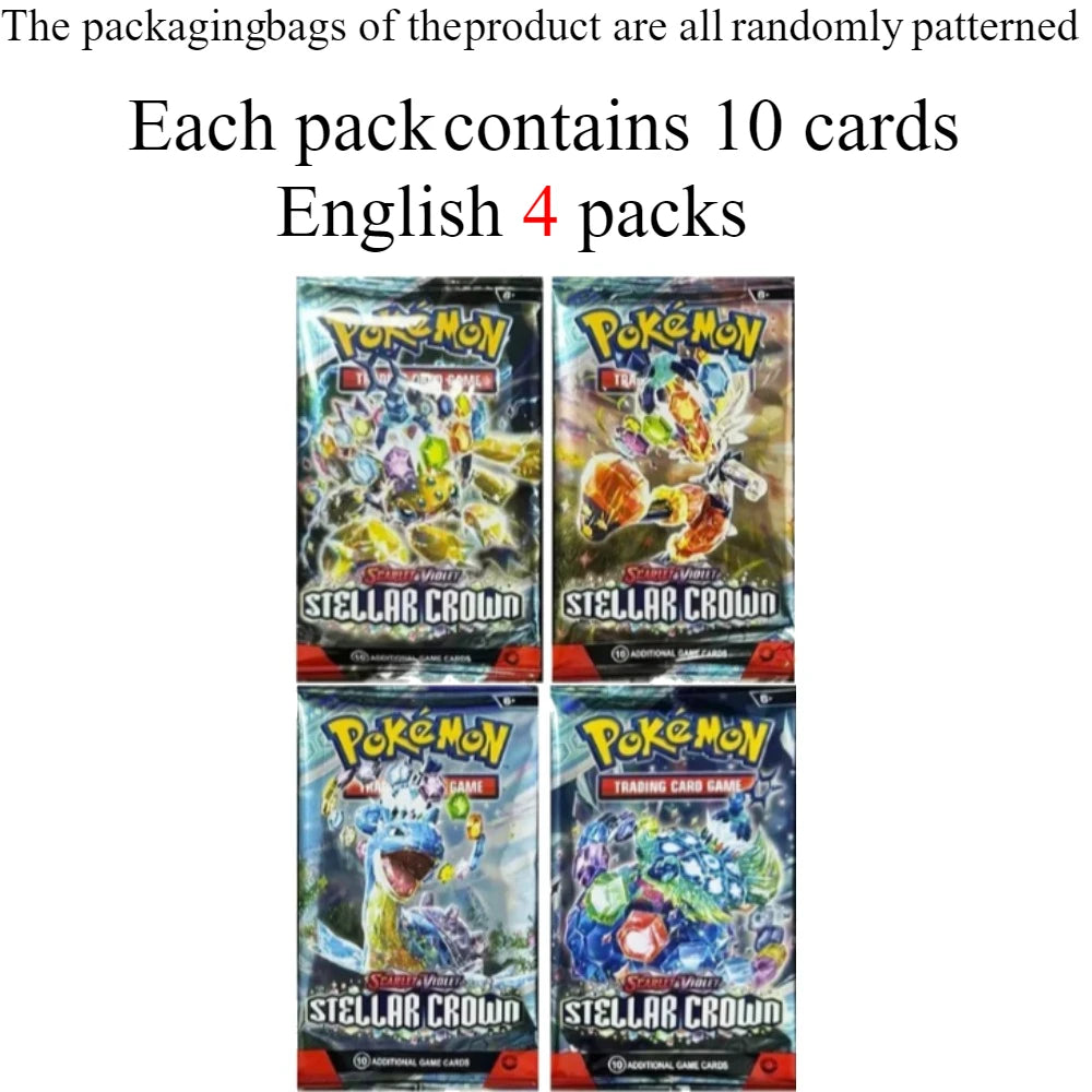 40/360Pcs Box Pokemon Card Scarlet & Violet Prismatic Evolutions English Booster Battle Carte Trading Collection Cards game card