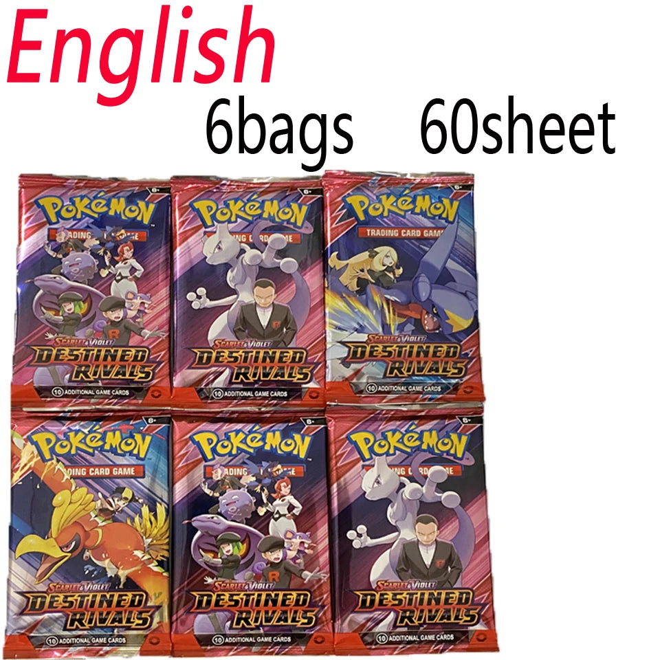 ***SALE 30-360Pcs/Set English TCG: Ecarlet & Violet Etsncelles Astral Radiance Obsidian Flames Booster  Card Pokemones Card Game